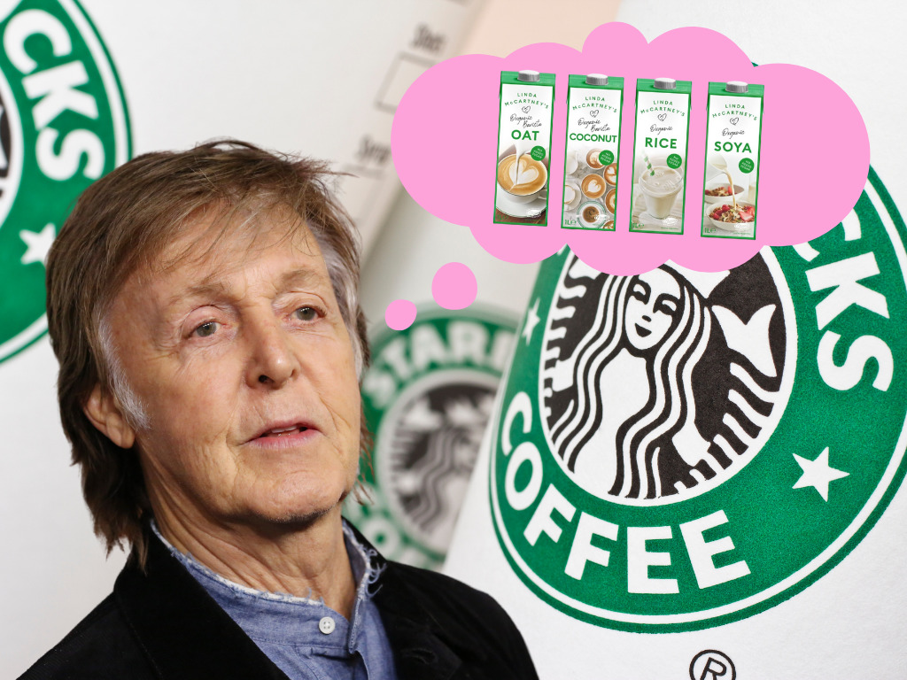 Paul McCartney vyzval odcházejícího generálního ředitele společnosti Starbucks, aby přestal účtovat vyšší poplatky za mléko bez mléčných výrobků